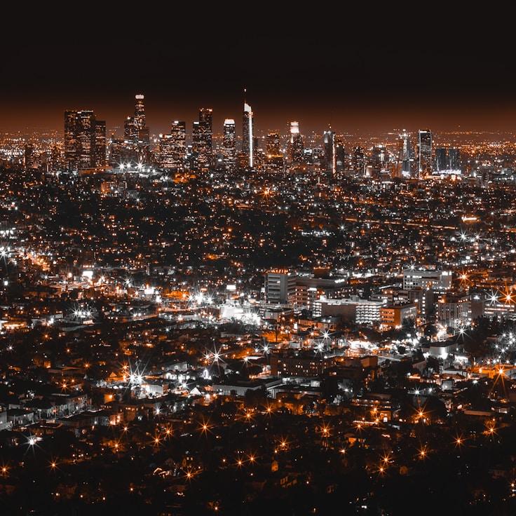 City skyline in Madrid, Spain